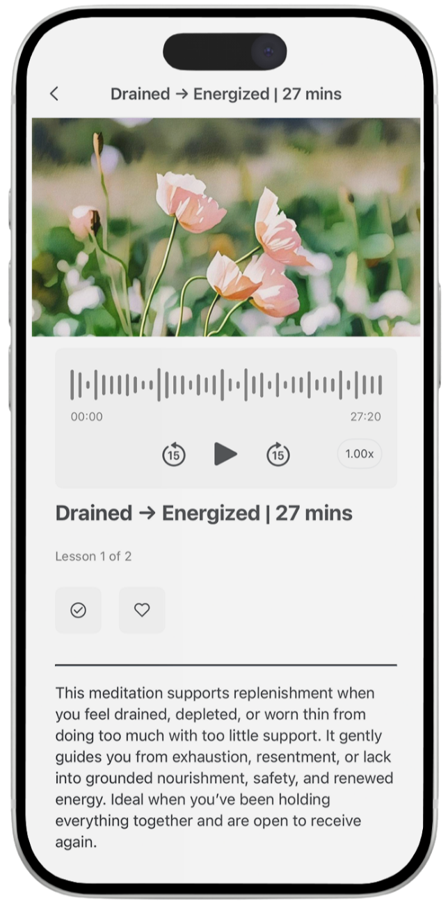 Graphic of a Soulfull Medicine App Meditation