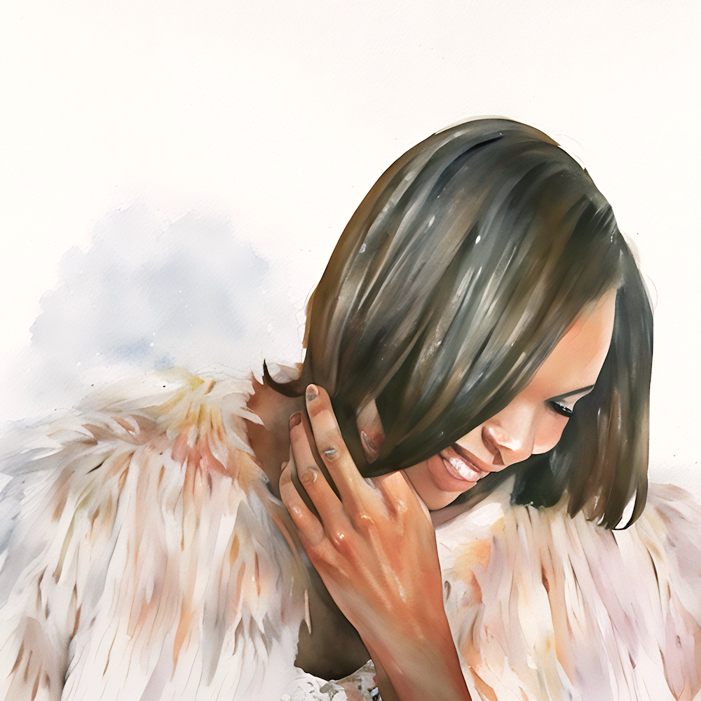 Photo of a Satsified Women Relaxing in a Hot Spring by Haute Stock