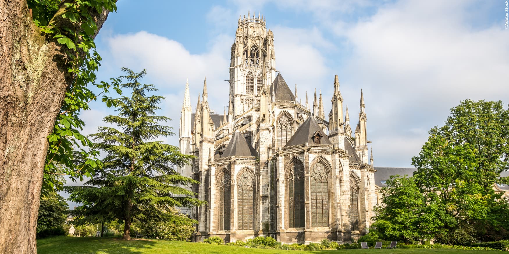 de Abdijkerk van Saint-Ouen in Rouen, Frankrijk