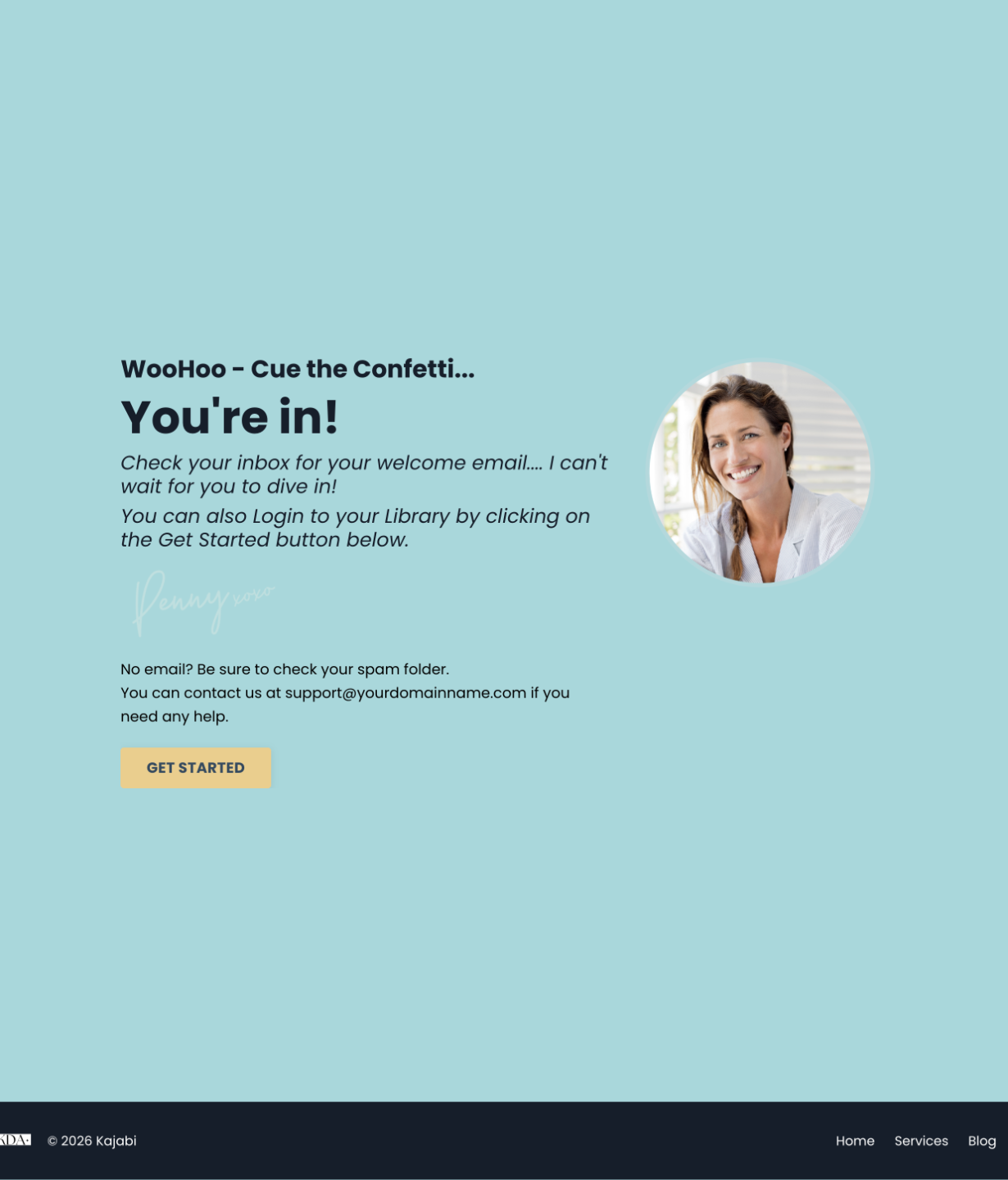 Kajabi Premium Template for a Sales Page - Health Industry