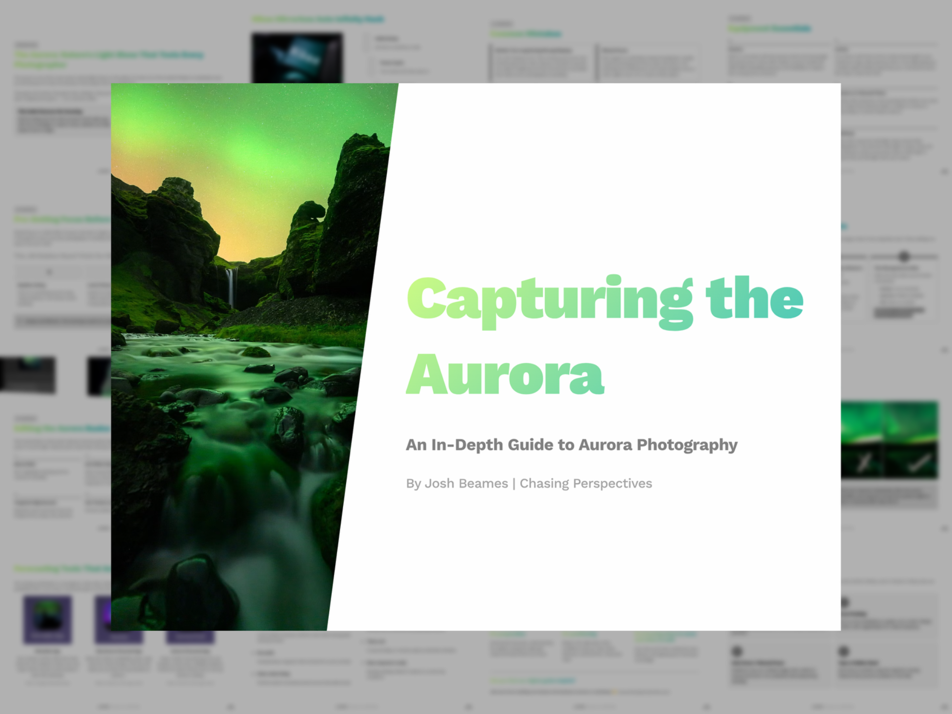 Editing masterclass for photographers Josh Beames