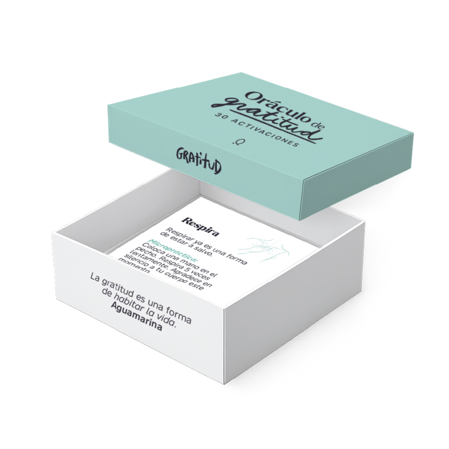 Mockup Oráculo de Gratitud