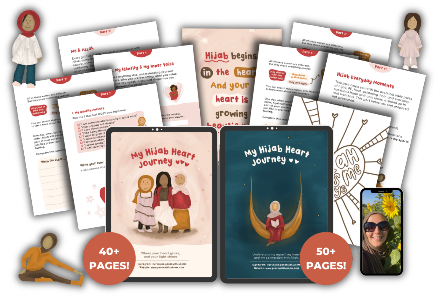 Puberty & Me Workbook digital and physical versions preview