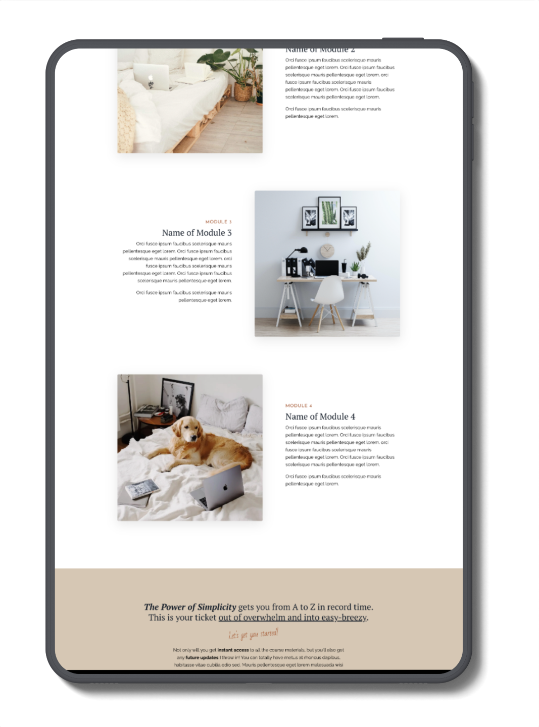 Kajabi Premium Template for a Sales Page, for the Health Industry