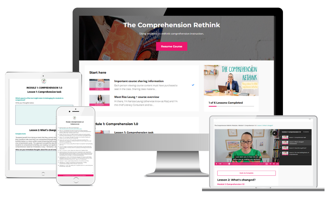 Comprehension Rethink Course images