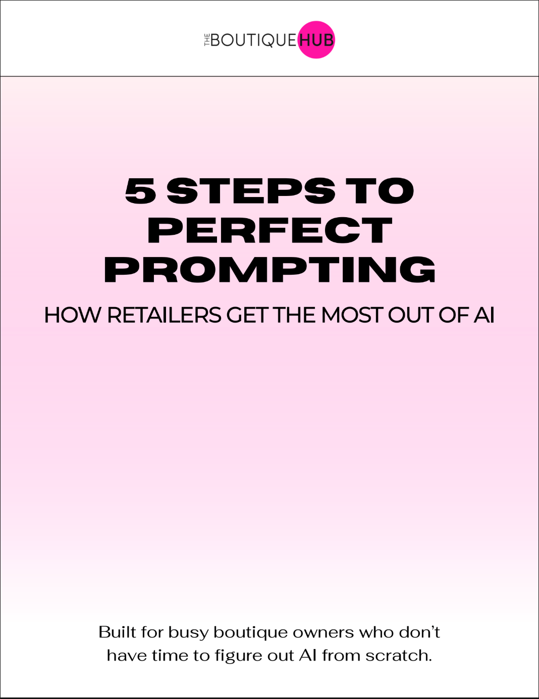 5 Steps to perfect prompting