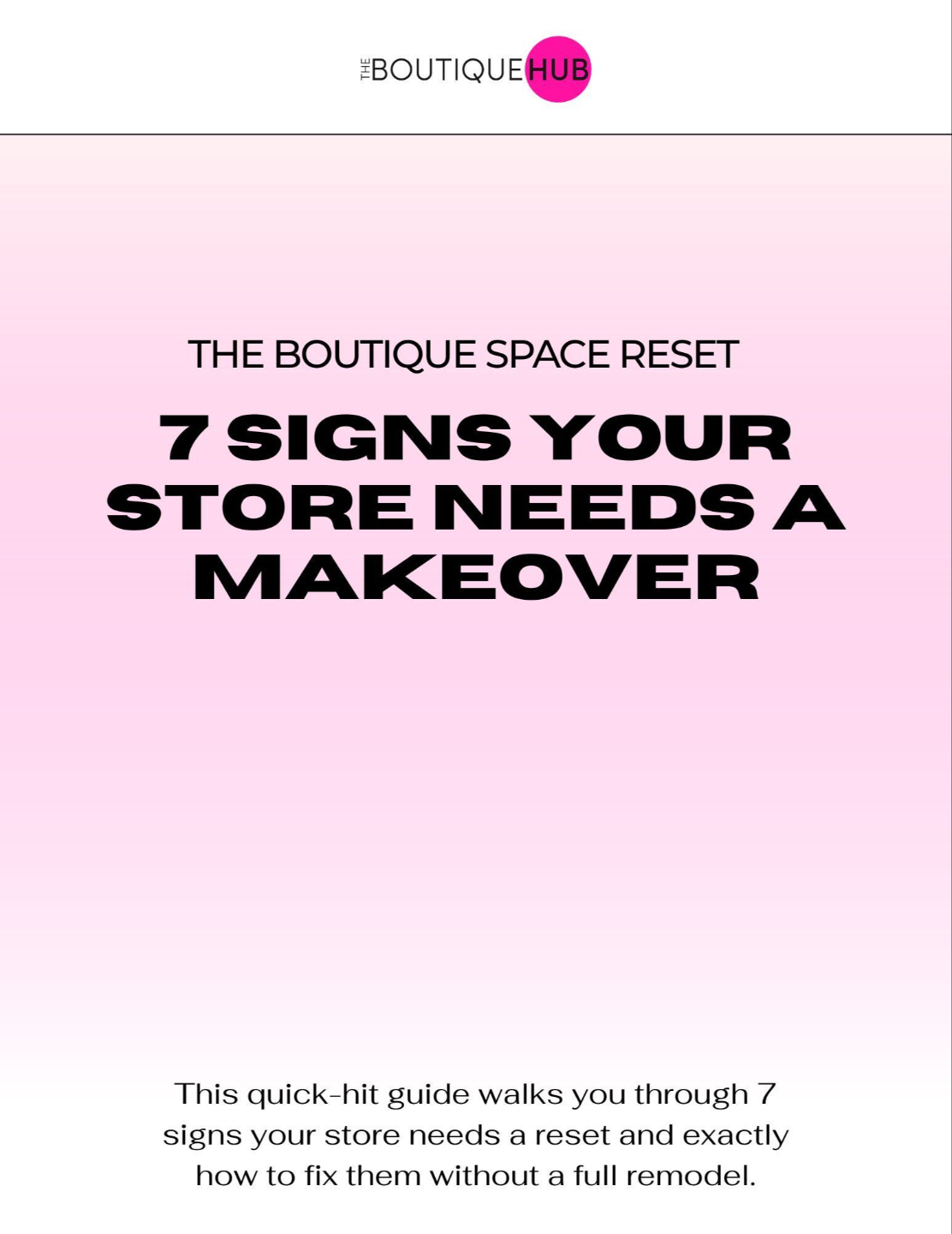 7 signs your store needs a makeover