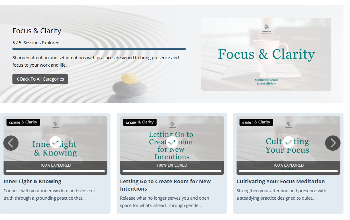 Focus & Clarity Category