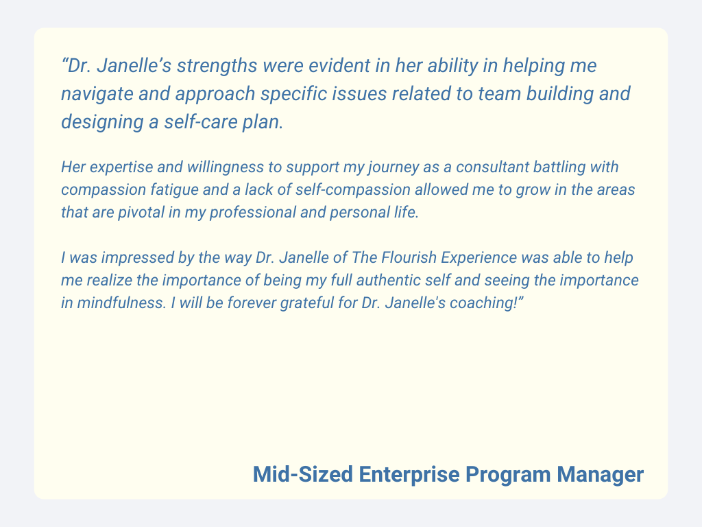 Dr. Janelle Ellis Holloway Keynote Speech review