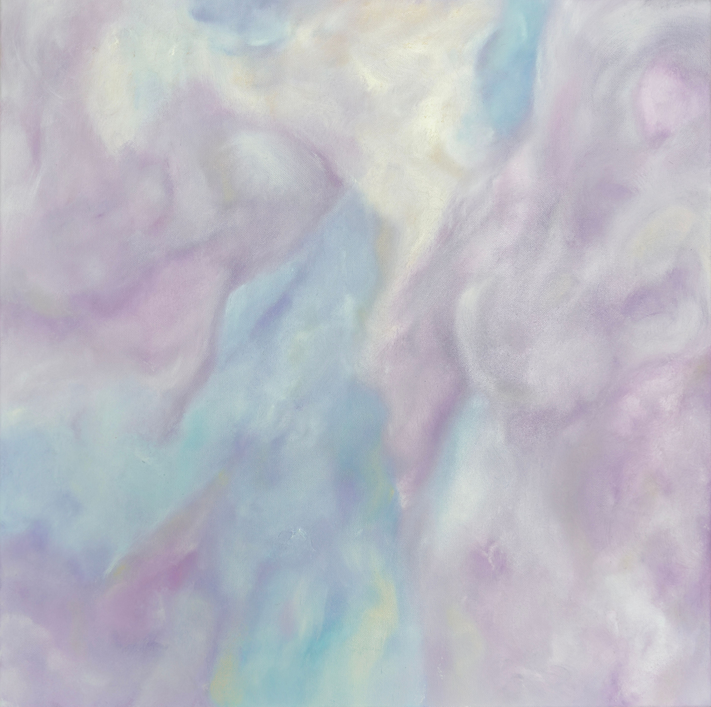 The Lightness of Being - Light Energy Art abstract painting with purple, blue and white dreamy layers