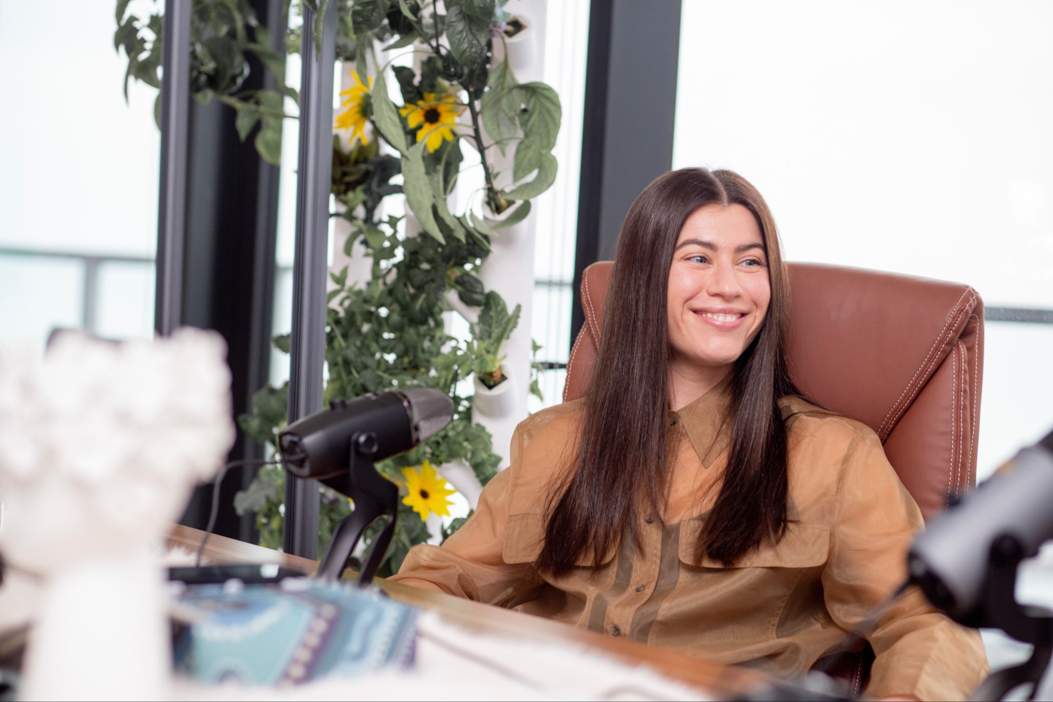 woman sitting in char