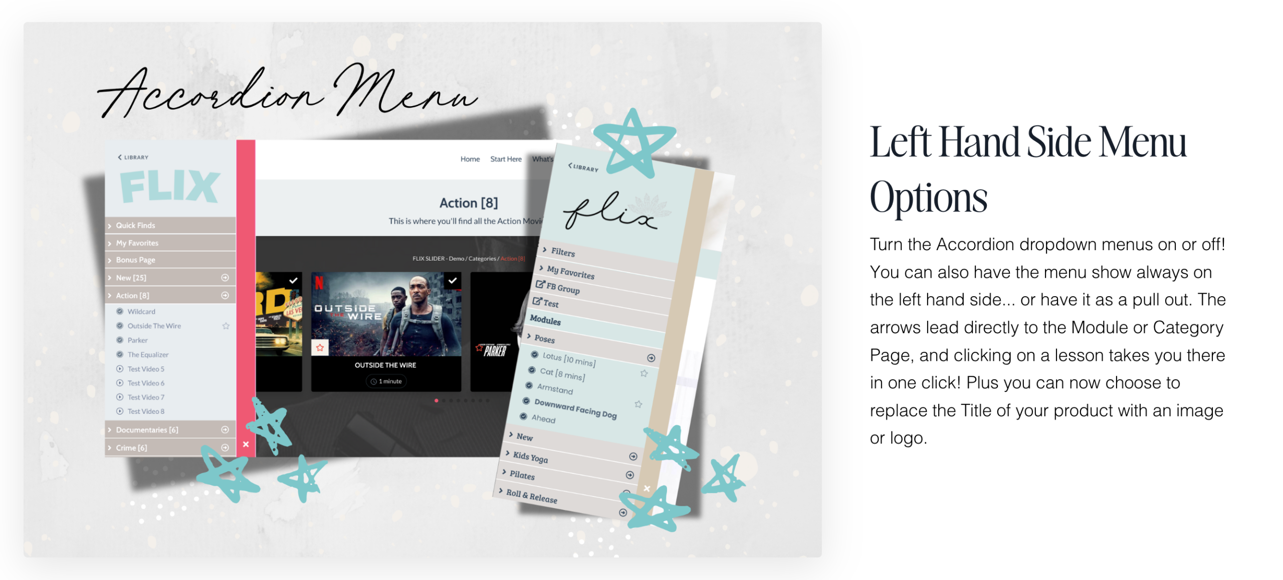 Kajabi Product Template for a Course - Flix Style