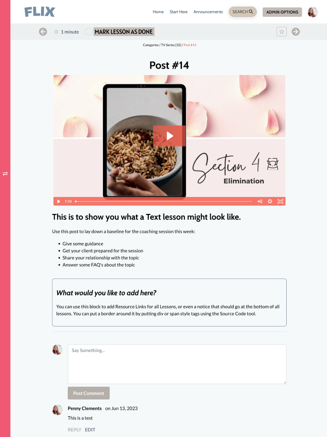 Kajabi Product Template for a Course - Sunset Pro Style - in pink
