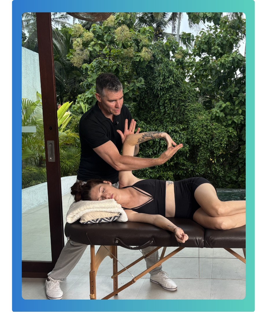 Portrait of Sebastian Bartu Swiss osteopath and NSR Method founder.