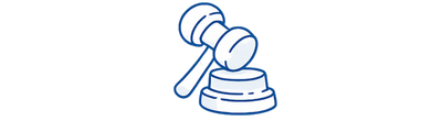 Icon of a gavel representing legal defense coverage related to professional coaching claims.