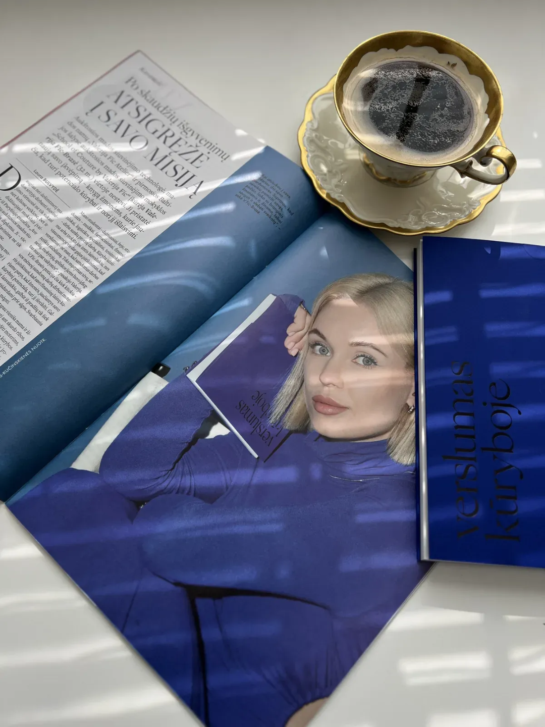 Valerija Fic featured in a print magazine editorial