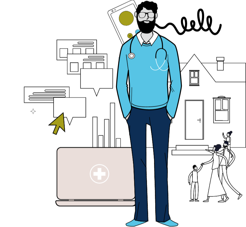 Computer screen with the HiFive Challenging Conversation Model on it