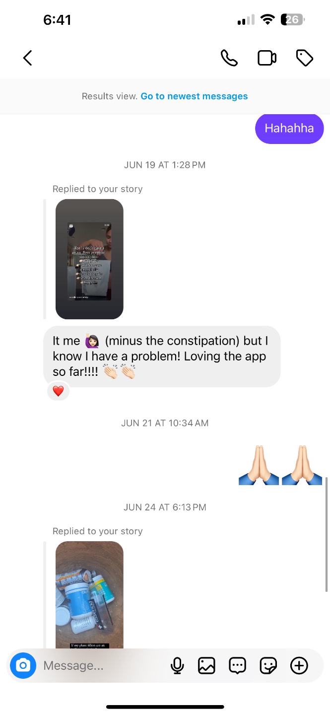 Member testimonial screenshot