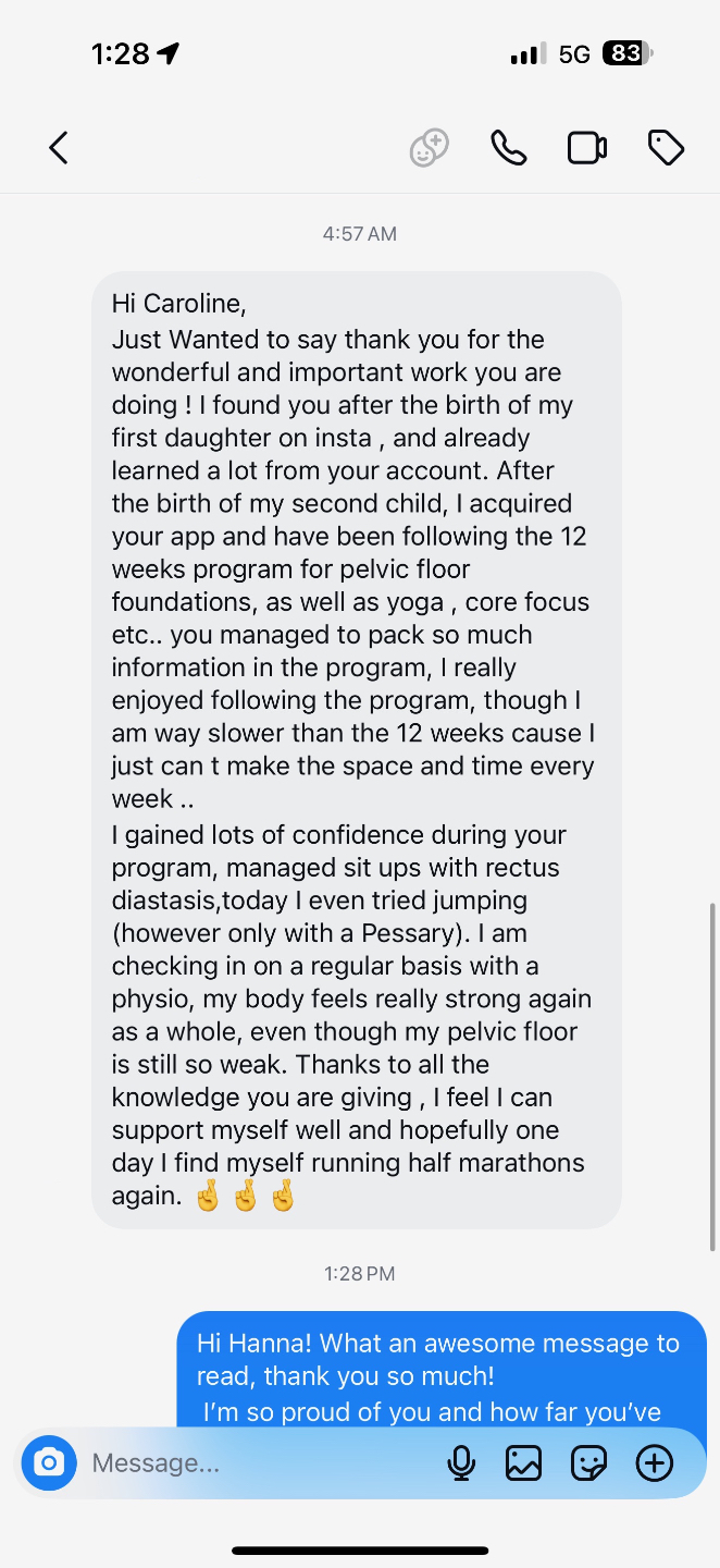 Member testimonial screenshot