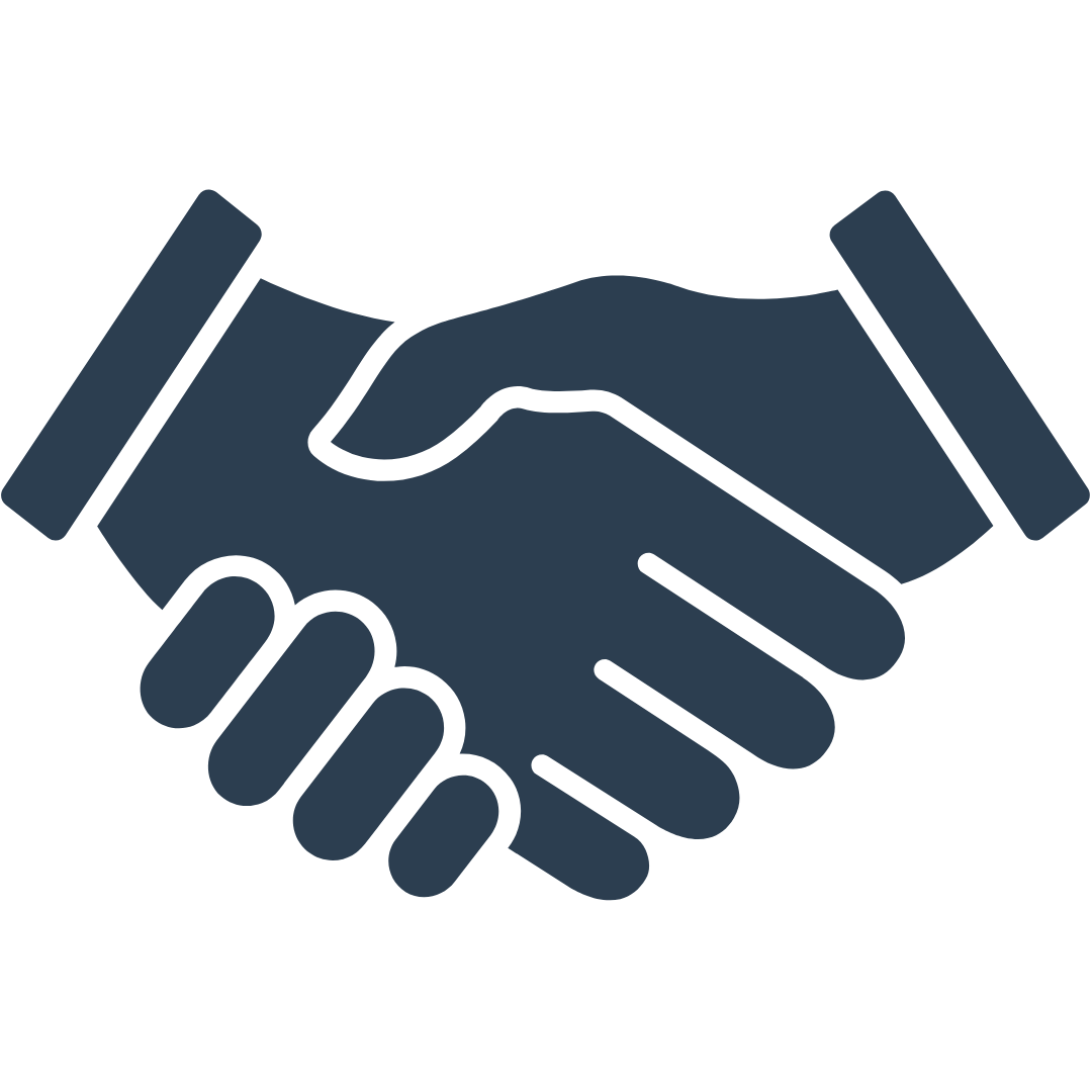 A handshake between team members celebrating their collaboration to work together.