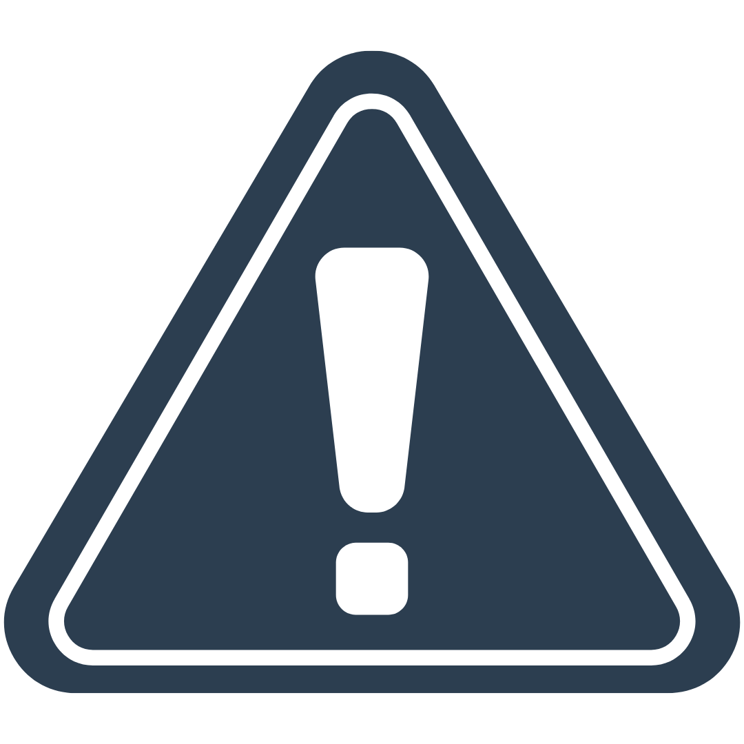 Warning sign alerting pastors that something is broken in their church.