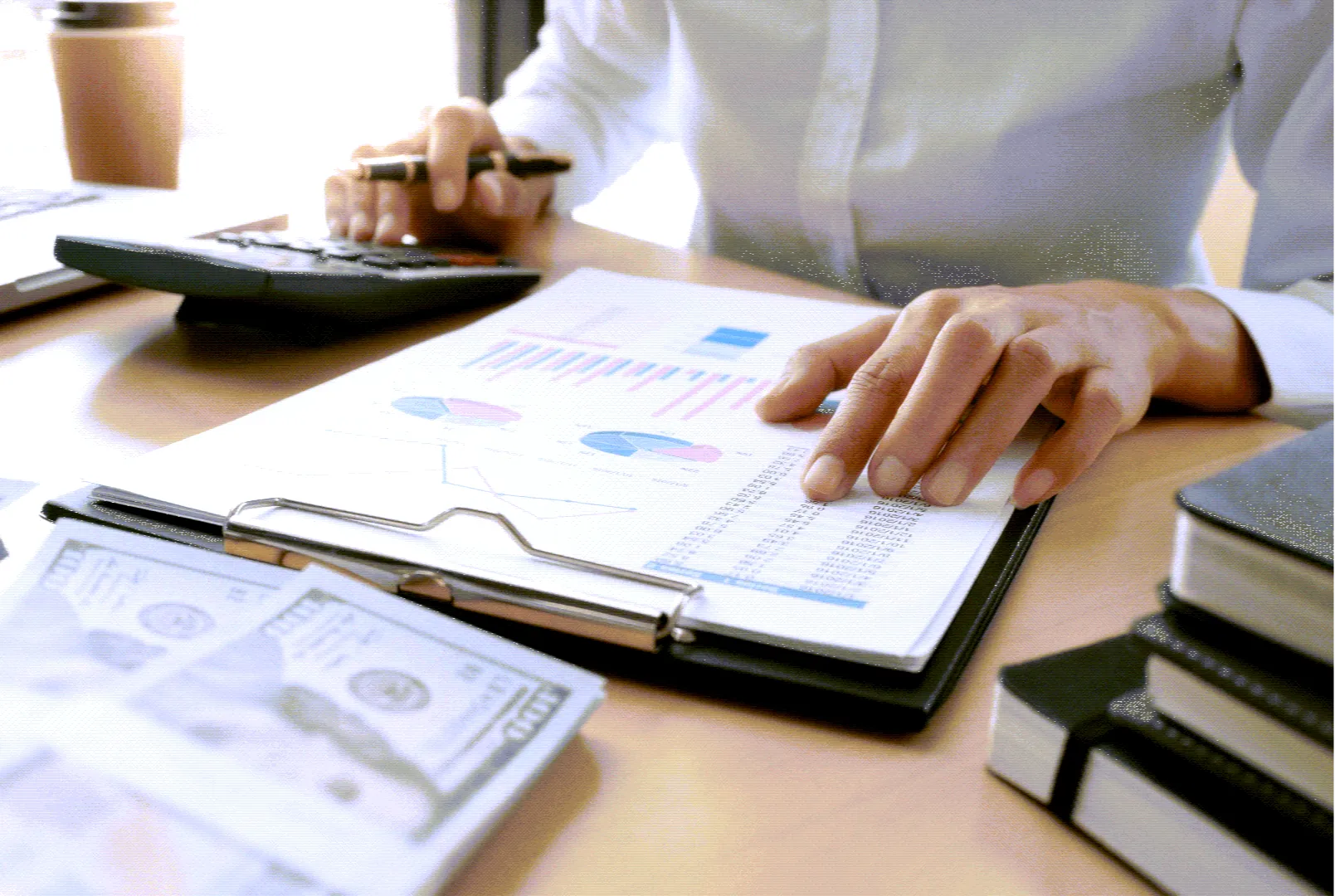 Finger tips touching human and AI