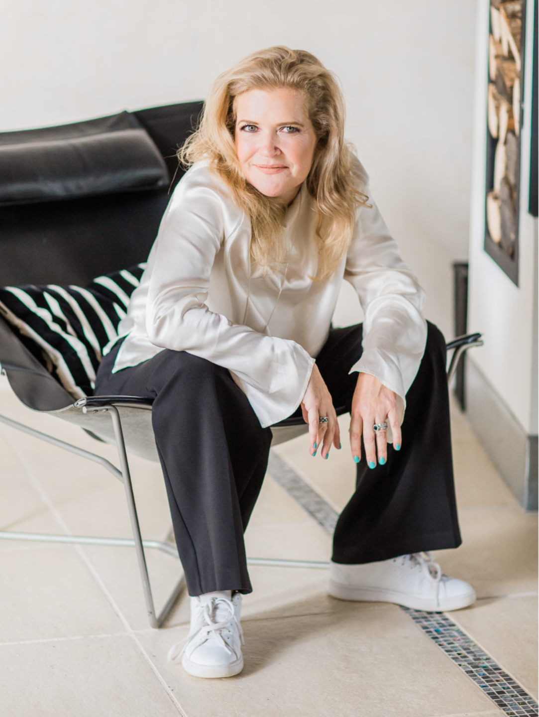 Andrea Sitting in chair