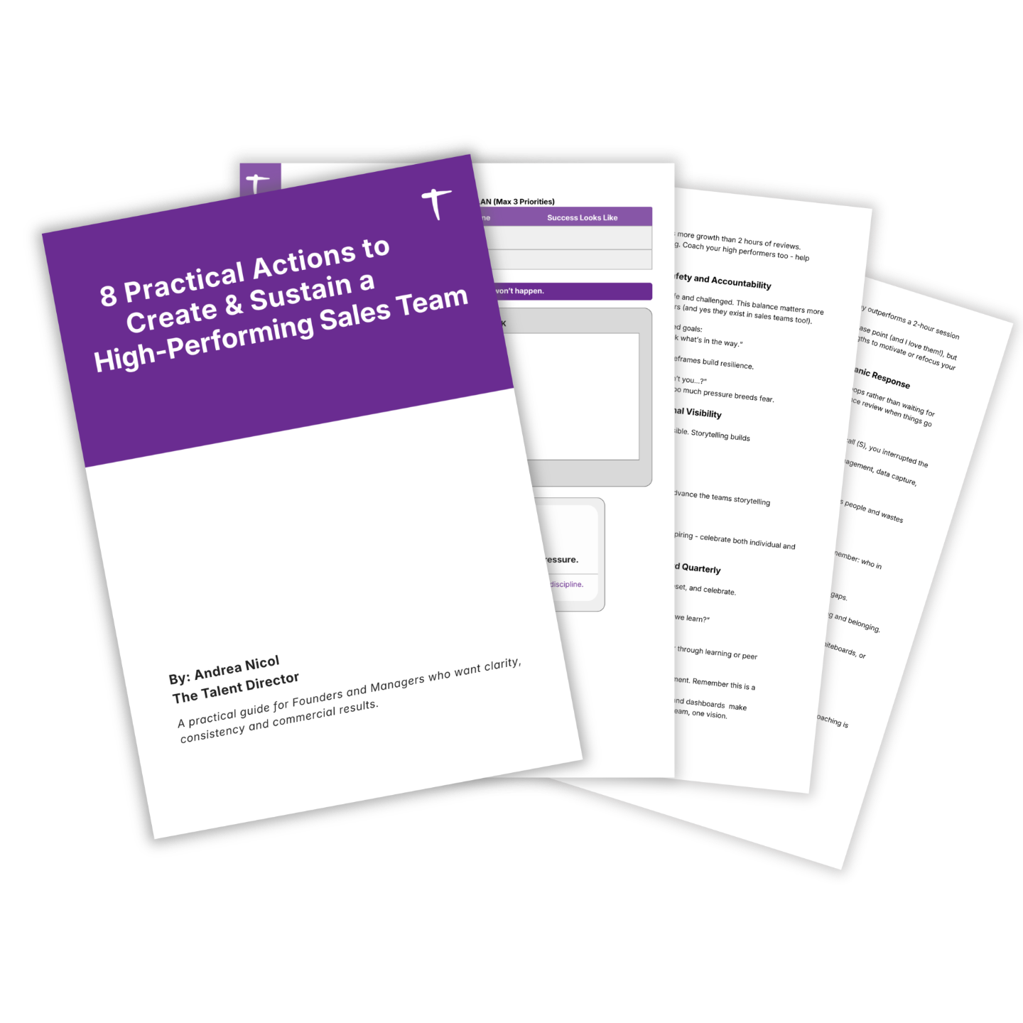 8 Practical Actions to Create & Sustain a High-Performing Sales Team PDF