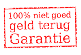 100% niet goed geld terug garantie