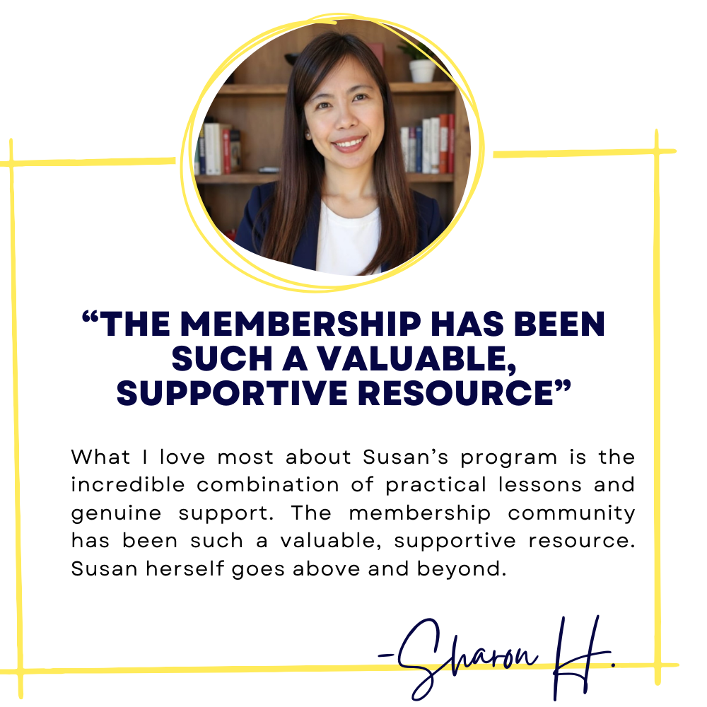 Picture of members Sharon H, and a written testimonial