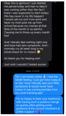 Client feedback screenshot
