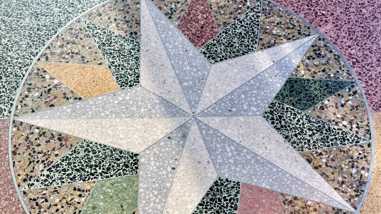 Compass mosaic