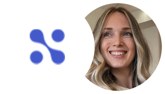 Photo of Oksana Novozilova and DreamBodyClub logo