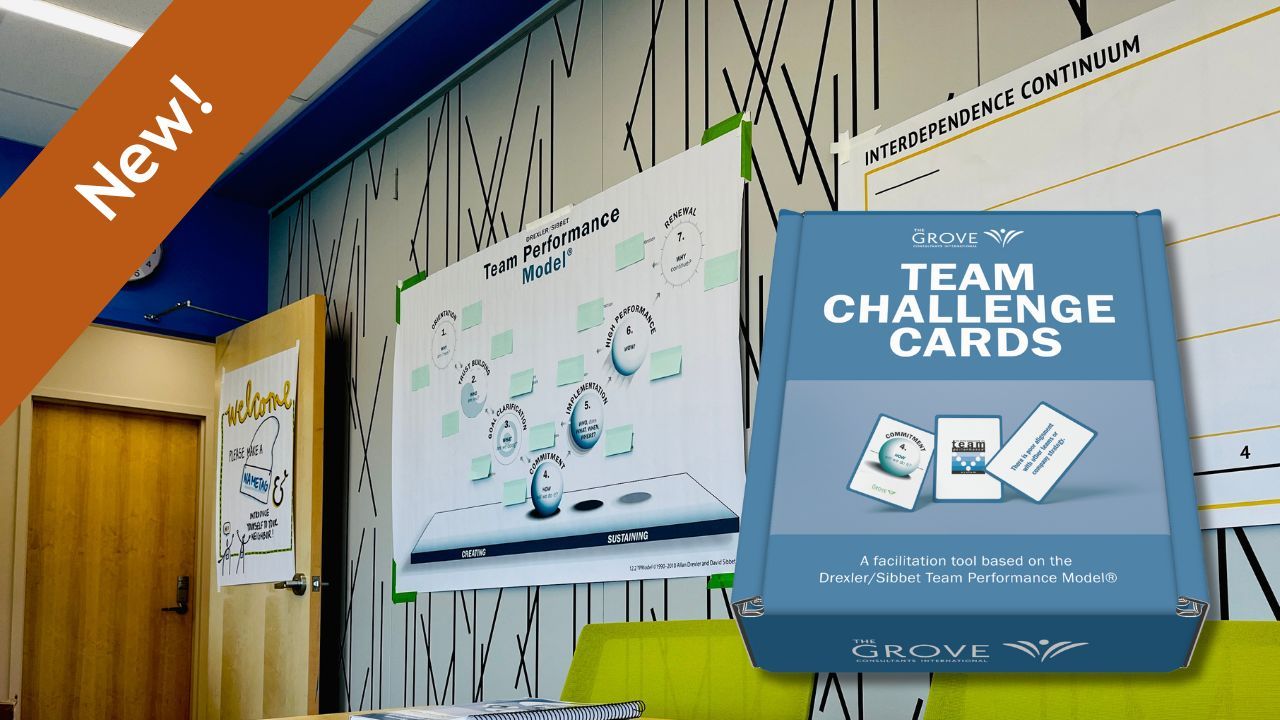 Team at Table with Team Challenge Cards