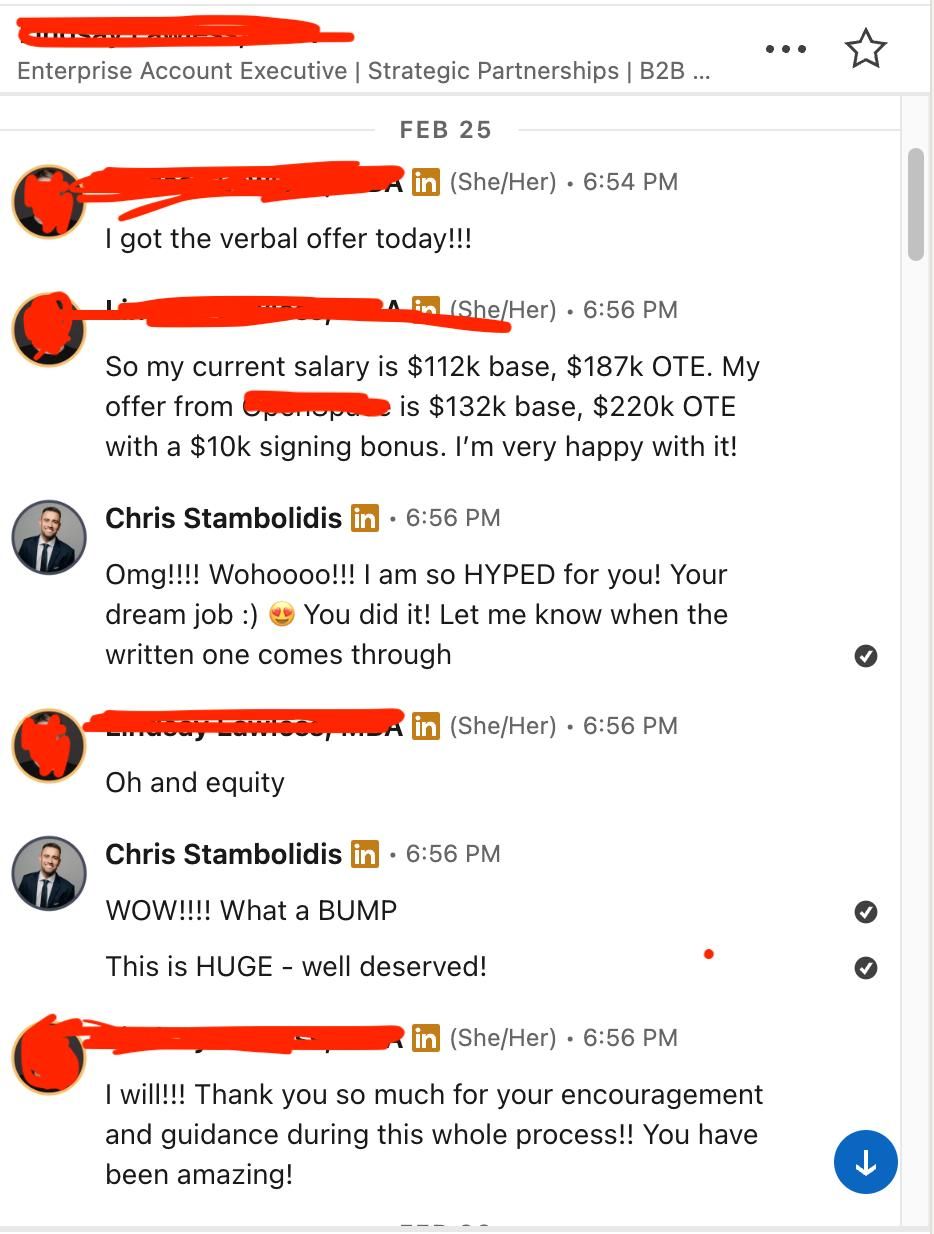 From $187K OTE to $220K OTE with a $10K signing bonus on top.