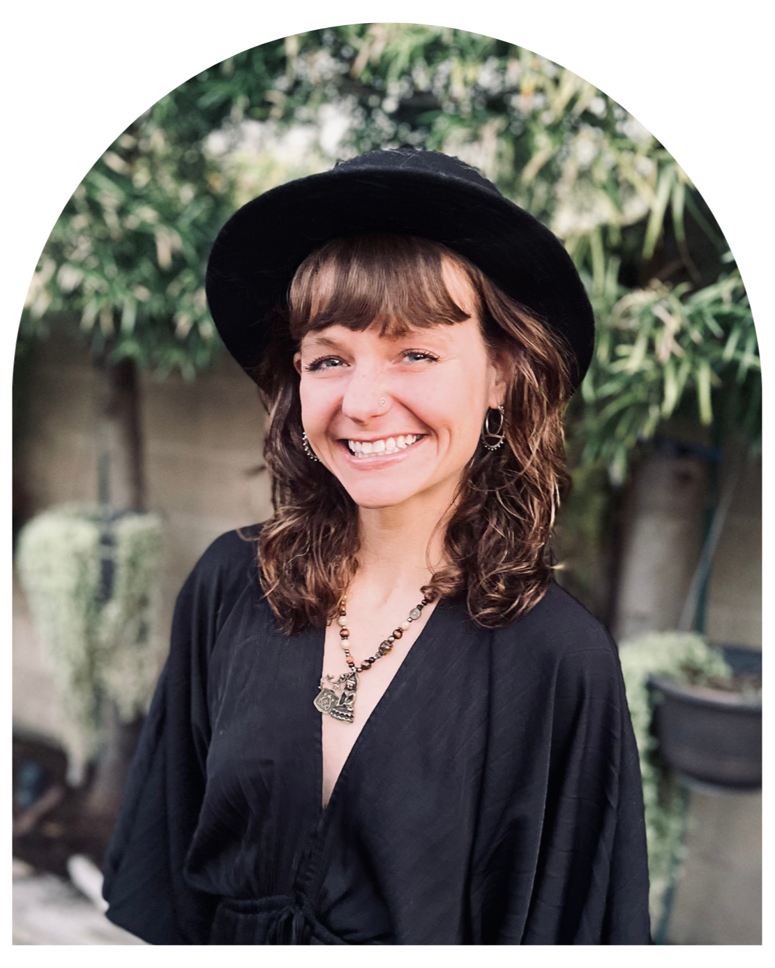 Yogalution Movement Event Host Headshot Shaped as an Arch