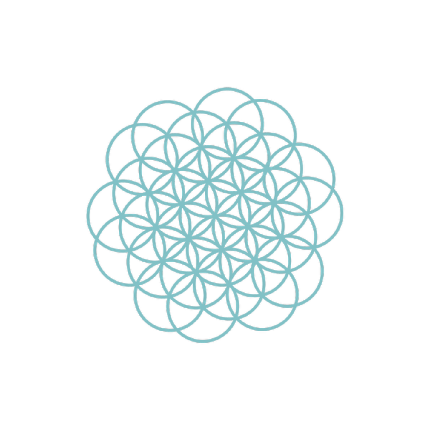 Yogalution Movement Mehndi Design in Red on White Background