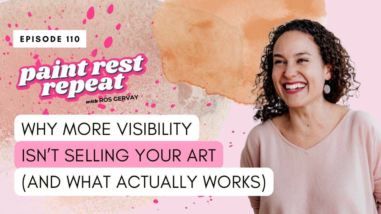 Cover image for podcast episode about how fear of visibility affects sensitive creatives and why nervous system regulation—not just mindset—holds the key to creative confidence.