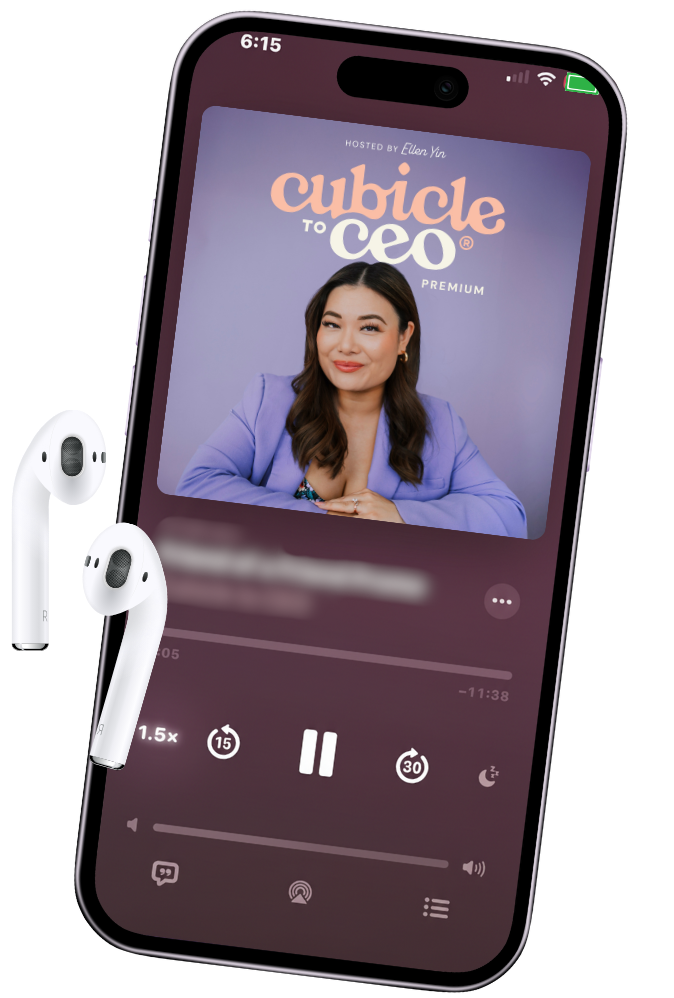 Cubicle to CEO premium podcast mockup