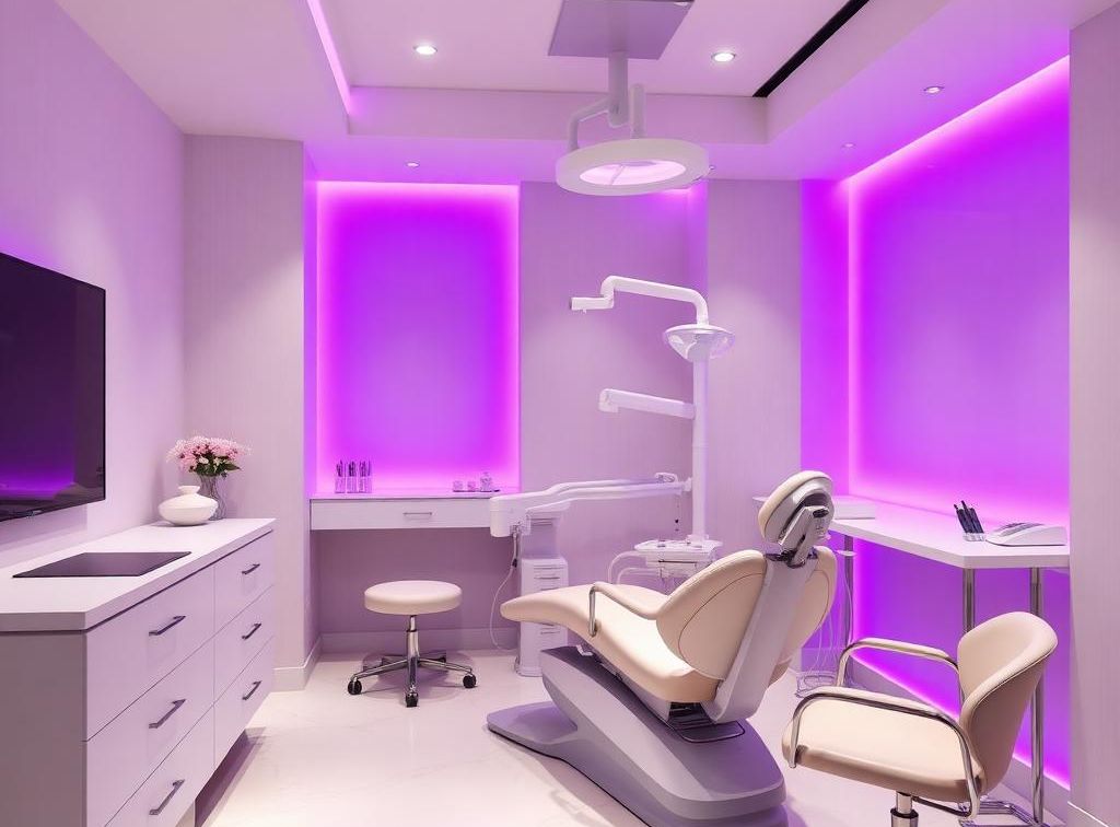 Modern calm consultation room