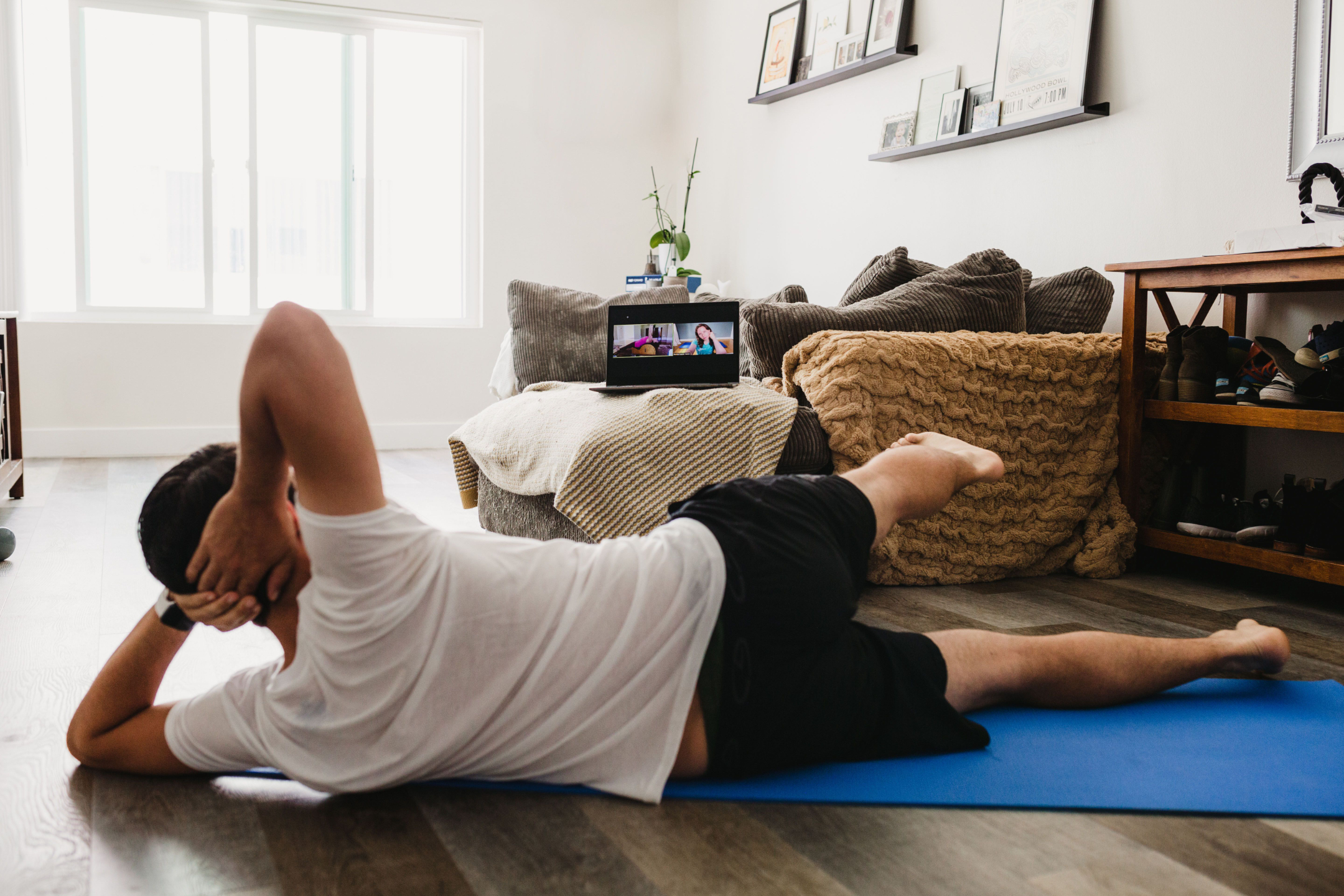 on-line live pilates class