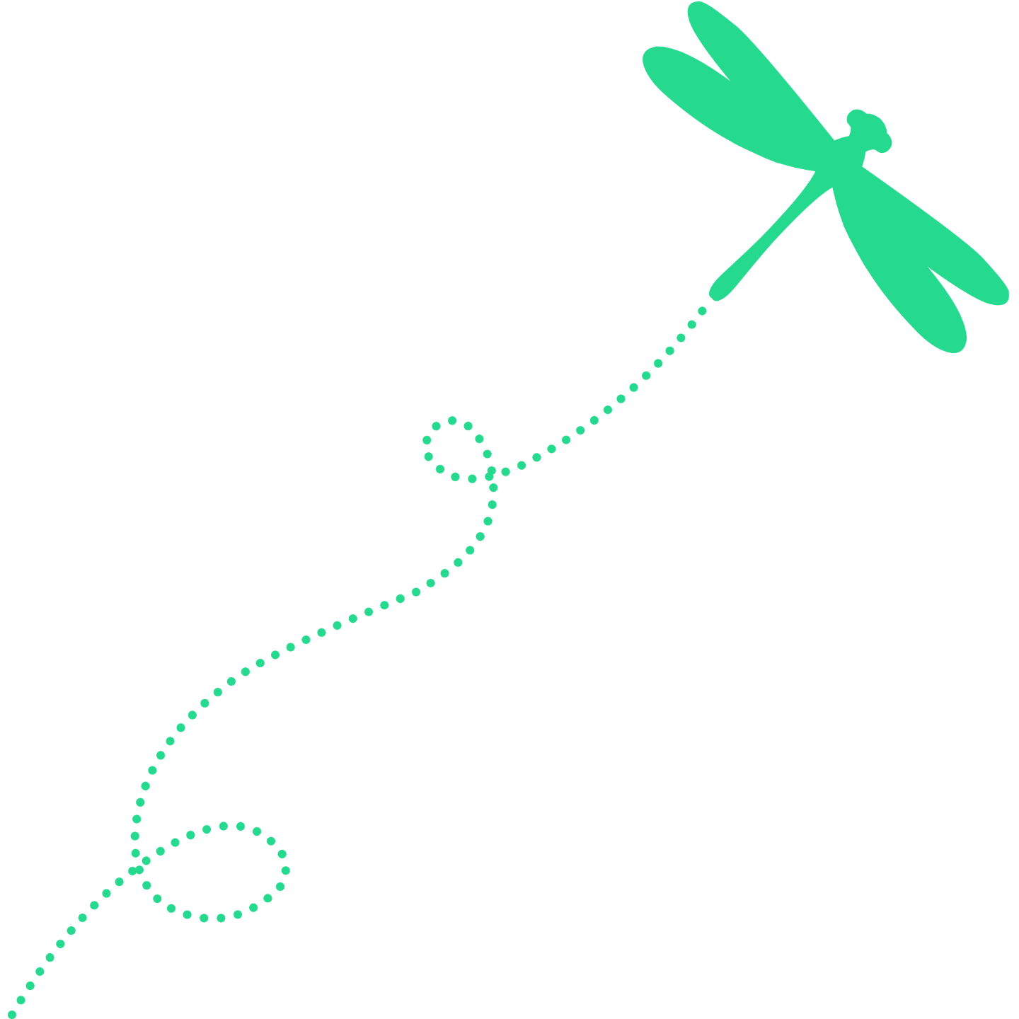Dragonflying Design Element