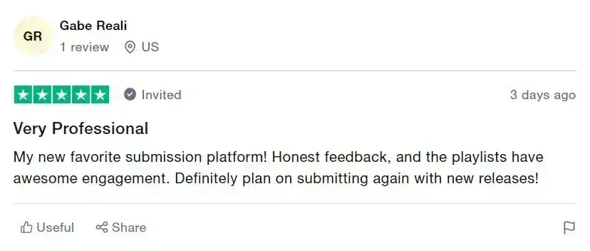 Feedback: Very Professional