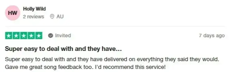 Feedback: Super easy to deal with