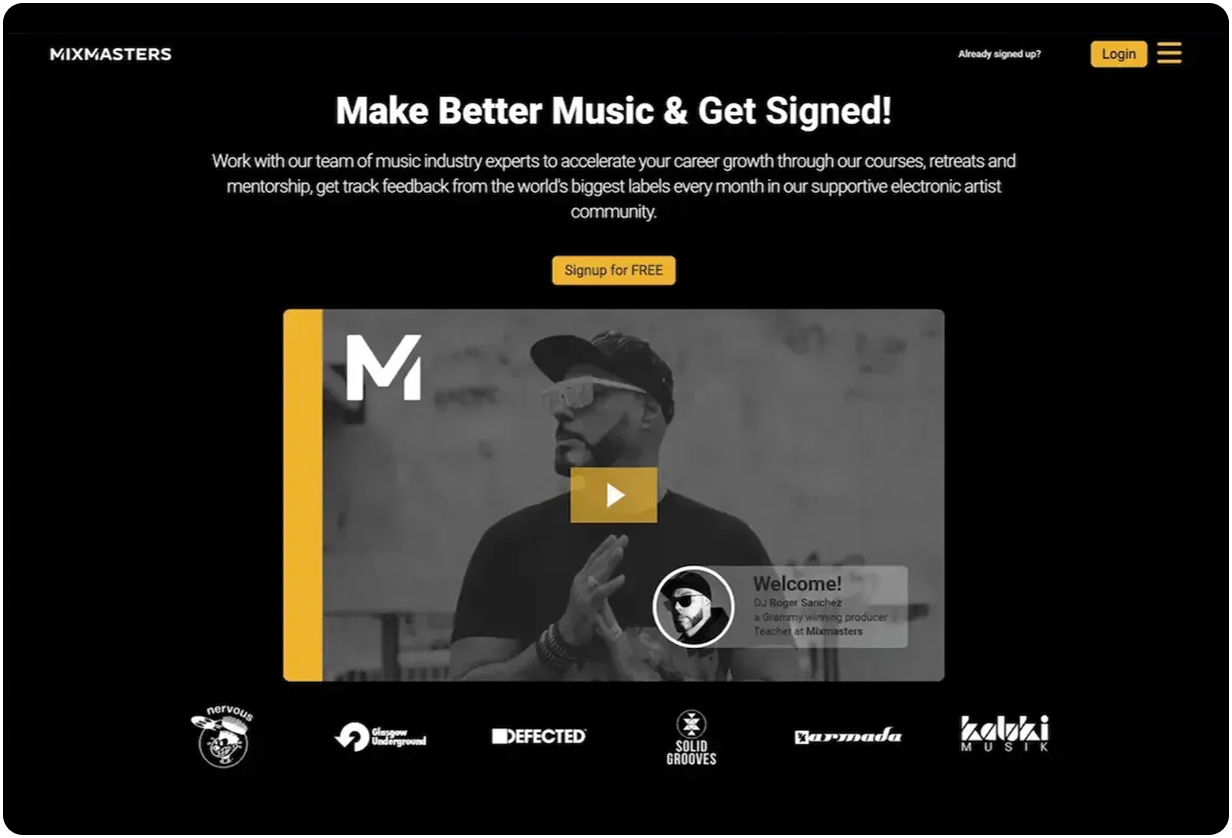 A modern online course platform designed for dietitians, showcasing organized nutrition education, saved learning resources, and easy course navigation. Designed by Motivation.digital