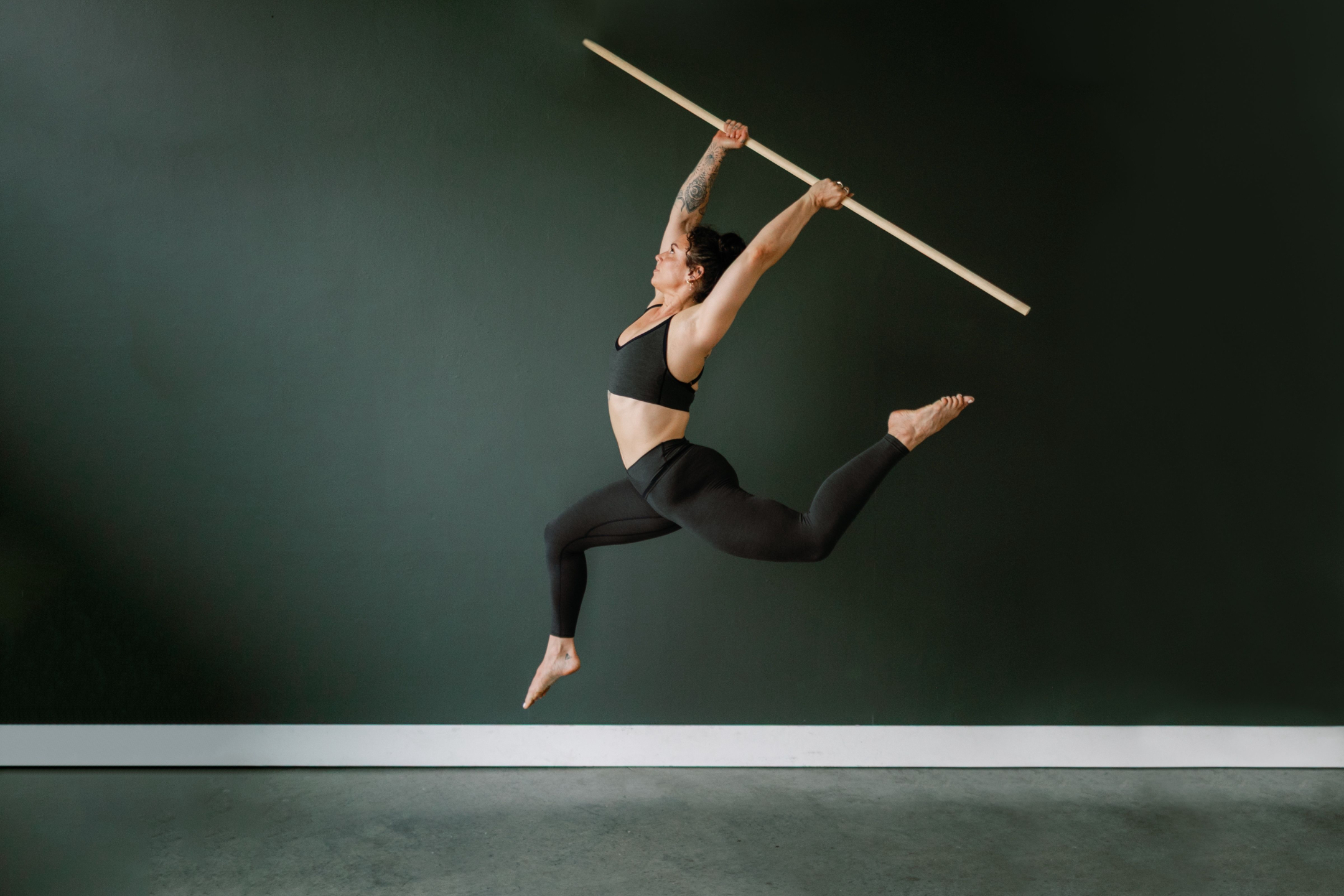 functional strength and mobility training with staff demonstrating coordination control and movement skill