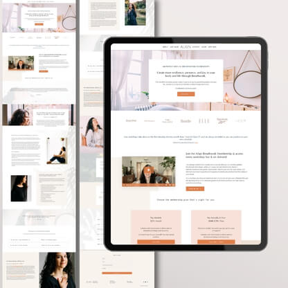 kajabi website design by sierra lin design kajabi expert