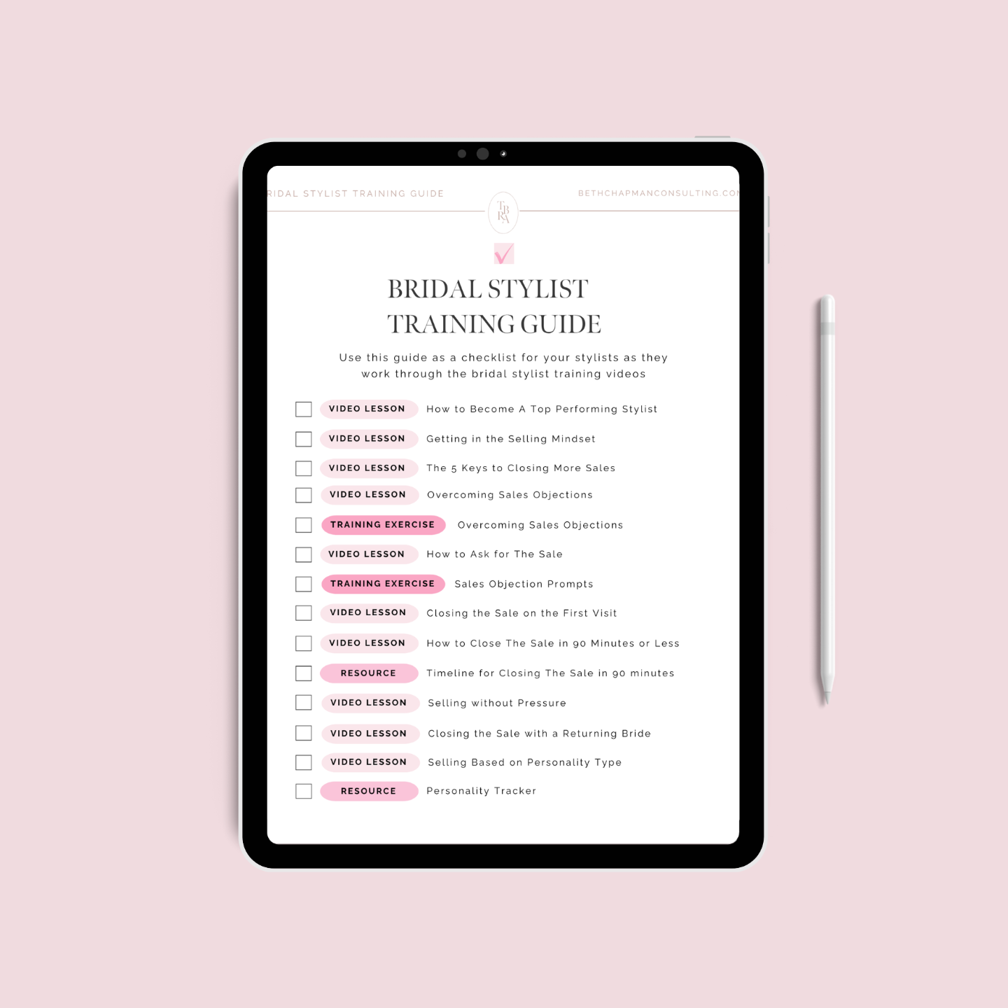 The Bridal Retailer Academy by Beth Chapman