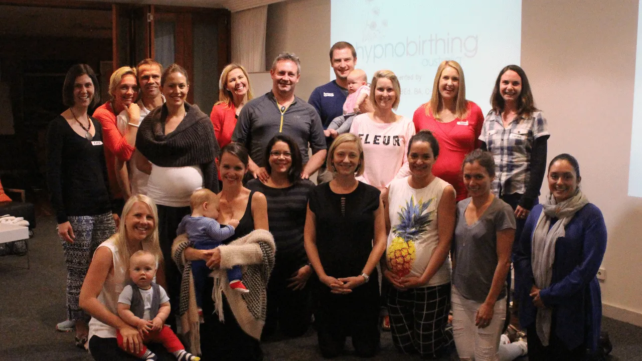 Hypnobirthing Australia™ Parent Class Group Photo with Melissa Spilsted