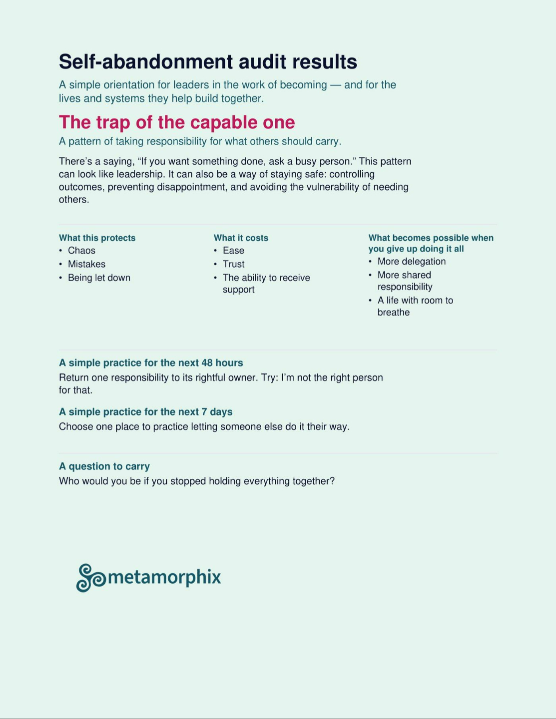 This is the pdf of the Trap of the Capable One